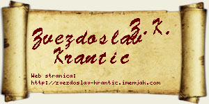 Zvezdoslav Krantić vizit kartica
